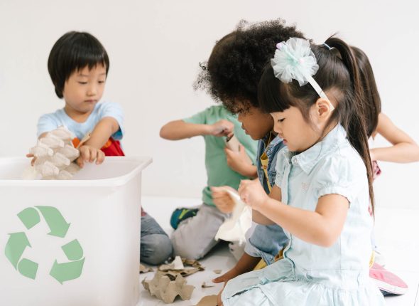 Diversity Children learning biology recycle environment, waste s